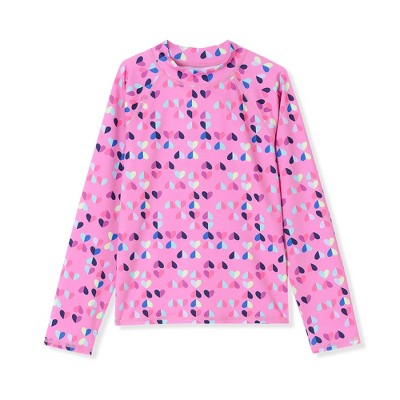 Lands' End Kids Long Sleeve Mock Neck UPF 50 Swim Rash Guard