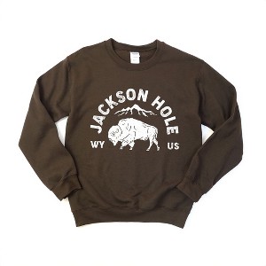 Simply Sage Market Women's Graphic Sweatshirt Jackson Hole Mountain - 1 of 4