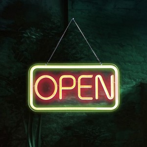 Hachikiko "OPEN" LED Neon Sign - 1 of 4