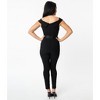 Unique Vintage Women's Off Shoulder Gillian Jumpsuit Black - 2 of 4