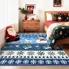 Christmas Runner Rug – Washable, Non-Slip, Santa & Reindeer Print, Low Pile, Foldable Carpet for Hallway, Kitchen, Bedside - 2 of 4