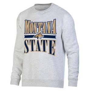 NCAA Montana State Bobcats Unisex Ash Crew Fleece Sweatshirt - 1 of 3