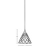 Toltec Lighting Any 1 - Light Pendant in  Brushed Nickel with 7" Diamond Ice Art Glass Shade - 2 of 2