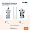 Dritz Small Twin-Fit Dress Form: Adjustable Sewing Mannequin for Female Garments, Gray - 3 of 4
