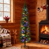 TopComfy Christmas Tree Stands Artificial Christmas Tree with Realistic Branches Christmas Interior Decor for Living Room, Green, 31.52"*6.7"*7.09" - 2 of 4