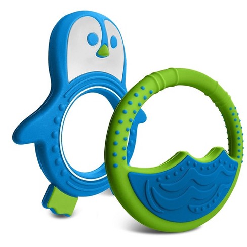 Baby Teething Toys, Silicone Baby Teething Rings for Babies 6-12