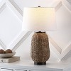 25" Chakrii Rustic Bohemian Iron/Rattan LED Table Lamp with Pull-Chain (Includes LED Light Bulb) - JONATHAN Y - 2 of 4