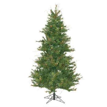 Vickerman Slim Mixed Country Pine Artificial Christmas Tree