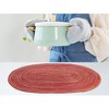REGALWOVEN Polyester Oval Farmhouse Dining Kitchen Placemat 6 Pcs - 4 of 4