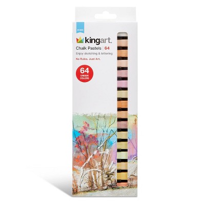 KINGART Chalk Pastels 64 pc