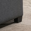 NicBex Fabric Tufted Storage Ottoman with Flip Top Seat Lid Wood Frame for Living Room, Entryway, Gray - 3 of 4