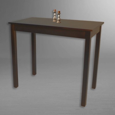 Espresso Rubberwood Transitional Counter Height Pub Table