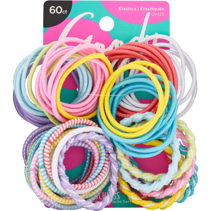 Goody Girls&#39; Ouchless Assorted Elastics - 60ct, 3 of 8