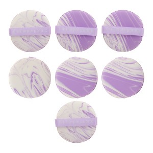 Unique Bargains Dual Color Round Face Makeup Sponge 7 Pcs - 1 of 4