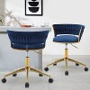 Office Chair Desk Chair Task Chair, High Chair, Adjustable Swivel Chair on Wheels Rolling Stool Salon Stool Vanity Stool Modern-The Pop Home - 4 of 4