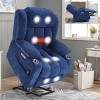 GlasFlength Massage Chairs Human Touch Massage Chairs Real Home Massage Chair Compact Chair Full Body Relax for Living Room, Blue, 34.6"*29.1"*43.3" - 2 of 4