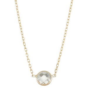 Designs By Gioelli 10K Yellow Gold Gemstone Station Necklace - 1 of 2