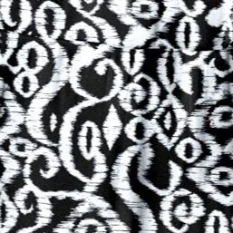 black white island batik