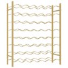vidaXL Wine Rack for 48 Bottles Gold Metal - 2 of 4