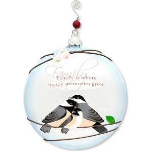 Pavilion Gift Company - Family - 5" Diameter Glass Ornament - Tree Ornaments - 1 of 1