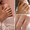 12 PCS Dainty 14K Gold Rings for Women, Eternity Open Chunky Twist Simulated Diamond Criss Cross Designs - 4 of 4