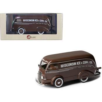 1938 International D-300 Delivery Van Brown Limited Edition to 125 pieces Worldwide 1/43 Model Car by Esval Models