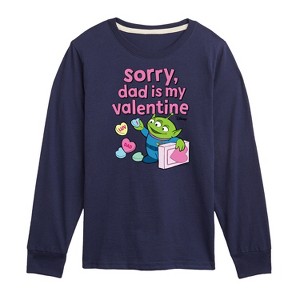 Boys' - Toy Story - Sorry Dad My Valentine Long Sleeve Graphic T-Shirt - 1 of 4