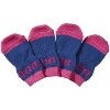 Pet Life Anti-Slip Rubberized Gripped Breathable Stretch Pet Dog Socks - Set of 4, LG, Black - 4 of 4