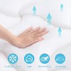 MUUEGM 4" Dual Layer Memory Foam Mattress Topper| Cooling Gel Memory Foam & Pillow Top Mattress Pad with Deep Pocket, Fits 8-20" Mattress - 4 of 4