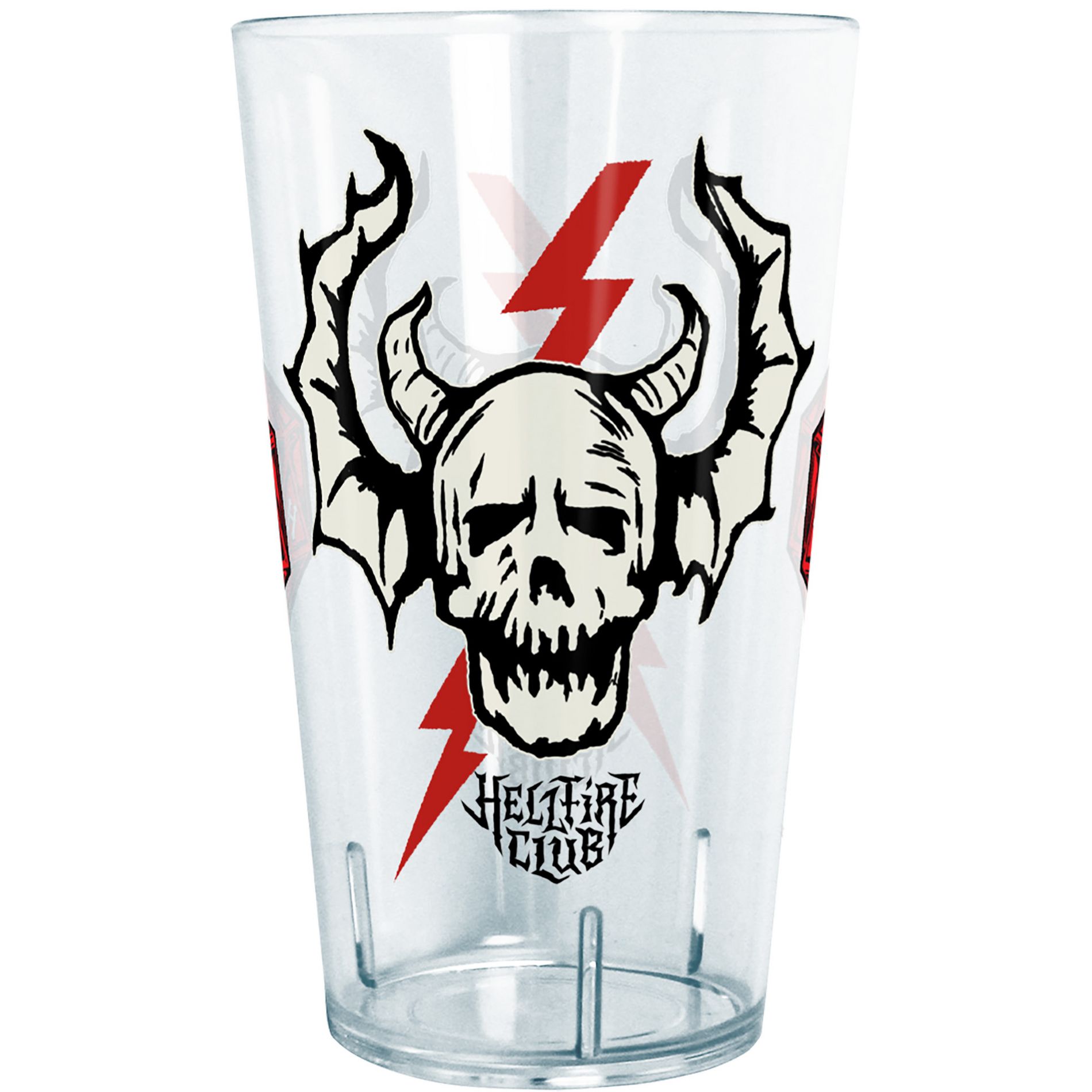 Stranger Things Hellfire Club Skeleton  Tritan Drinking Cup - Clear - 24 oz.