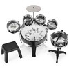 Best Choice Products 11-Piece Kids Starter Drum Set w/ Bass Drum, Tom Drums, Snare, Cymbal, Stool, Drumsticks - 4 of 4