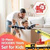 Leo & Friends 12-Piece Wooden Train Set - 2 of 4