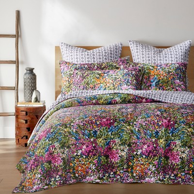 Amelie Bohemian Quilt Set - Full/Queen Quilt and Two Standard Pillow Shams  Multi - Levtex Home