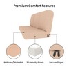 Covers&All Outdoor Seat / Back Cushion Three Seater, Durable Olefin Fabric, 24 in Lx 22 in W x 5 in Thick - 3 of 4