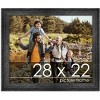 PosterPalooza | 28x22 Wide Barnwood Picture Frame, UV Acrylic, 6 Finishes - Grey, Brown, White, and Black - 2 of 4