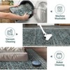 Green Floral Area Rug, Washable Non-Slip Classic Carpet for Living Room, Bedroom and Nursery - 4 of 4