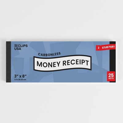 3x8" Carbonless Sales Receipt Books, Pack of 50 (72 Packs)