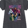 - Monster High - Monsters Group Graphic Short Sleeve Fleece Dress - 2 of 3