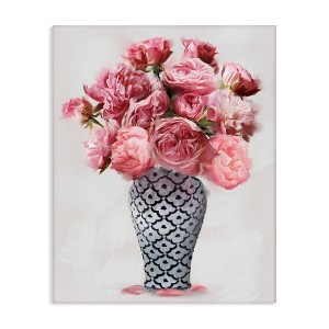 Stupell Industries Elegant Pink Peony Bouquet Canvas Art - 1 of 4