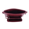 CTM Women's Leather Shoulder Bag Purse w/ Side Organizer (Larger Version) - 3 of 4