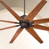 72" Casa Vieja Predator Rustic Farmhouse Indoor Outdoor Ceiling Fan with Remote Control English Bronze Cherry Damp Rated for Patio Exterior House Home - 2 of 4