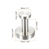 Unique Bargains Stainless Steel Round Wall Mounted with Tools Towel Hanger Holder - 2 of 3