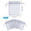 Unique Bargains Drawstring Mini Gift Candy Christmas Party Wedding Organza Bags 50 Pcs - 2 of 4