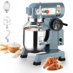 Commercial Food Mixer, 3 Speeds Adjustable, Dough Mixer with Stainless Steel Bowl and Safety Guard, Perfect for Schools Bakeries Restaurants - 1 of 4