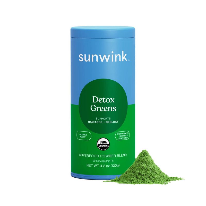 Sunwink Detox Greens Superfood - 4.2oz, 1 of 10