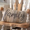 Sawyer Mill Charcoal Family Pillow 14x22 VHC Brands - 4 of 4