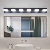 Dolonm Modern Chrome LED Vanity Light, Square Acrylic Lampshades Wall Mount Fixture for Bathroom, Mirror Lighting - 2 of 4