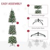 NicBex 7.5ft Prelit Artificial Christmas Tree with 1075 Branch Tips, 350 LED Lights, Pine Cones and Red Berries for Indoor - 4 of 4