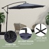 WestinTrends 10 Ft Outdoor Patio Cantilever Offset Umbrella - 4 of 4