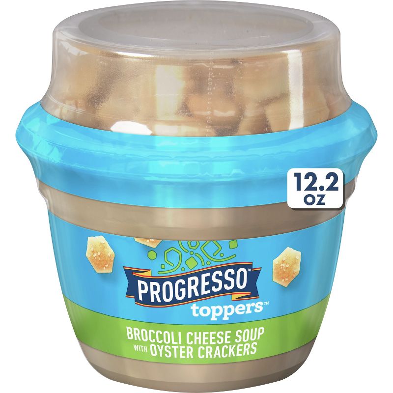 Progresso Toppers Broccoli Cheese Soup with Oyster Crackers - 12.2oz, 1 of 10
